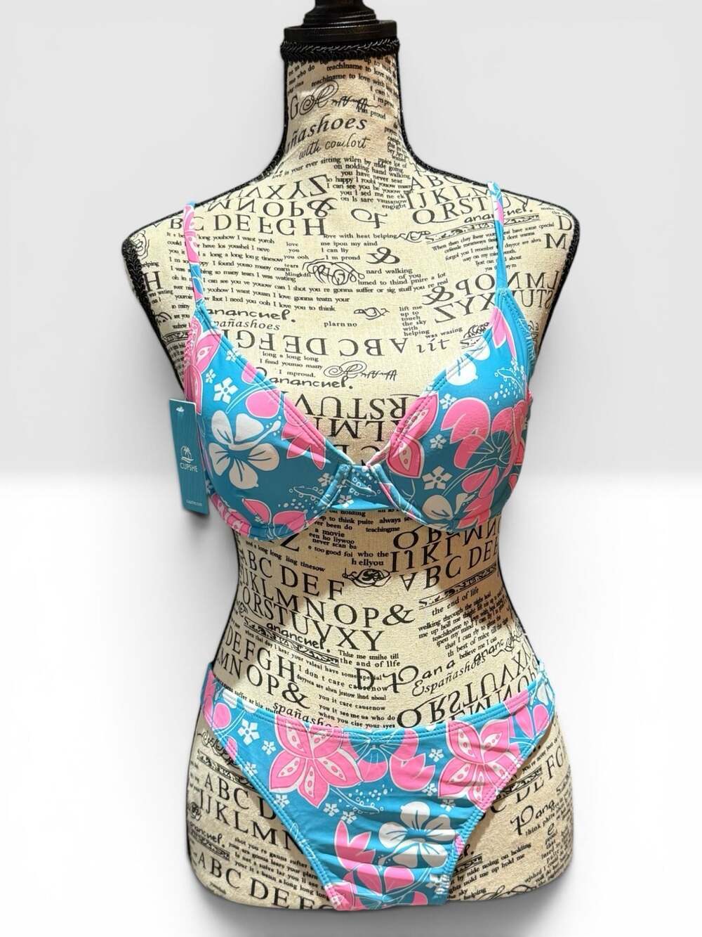 NWT Cupshe Tropical Floral Bikini Set – Size Small